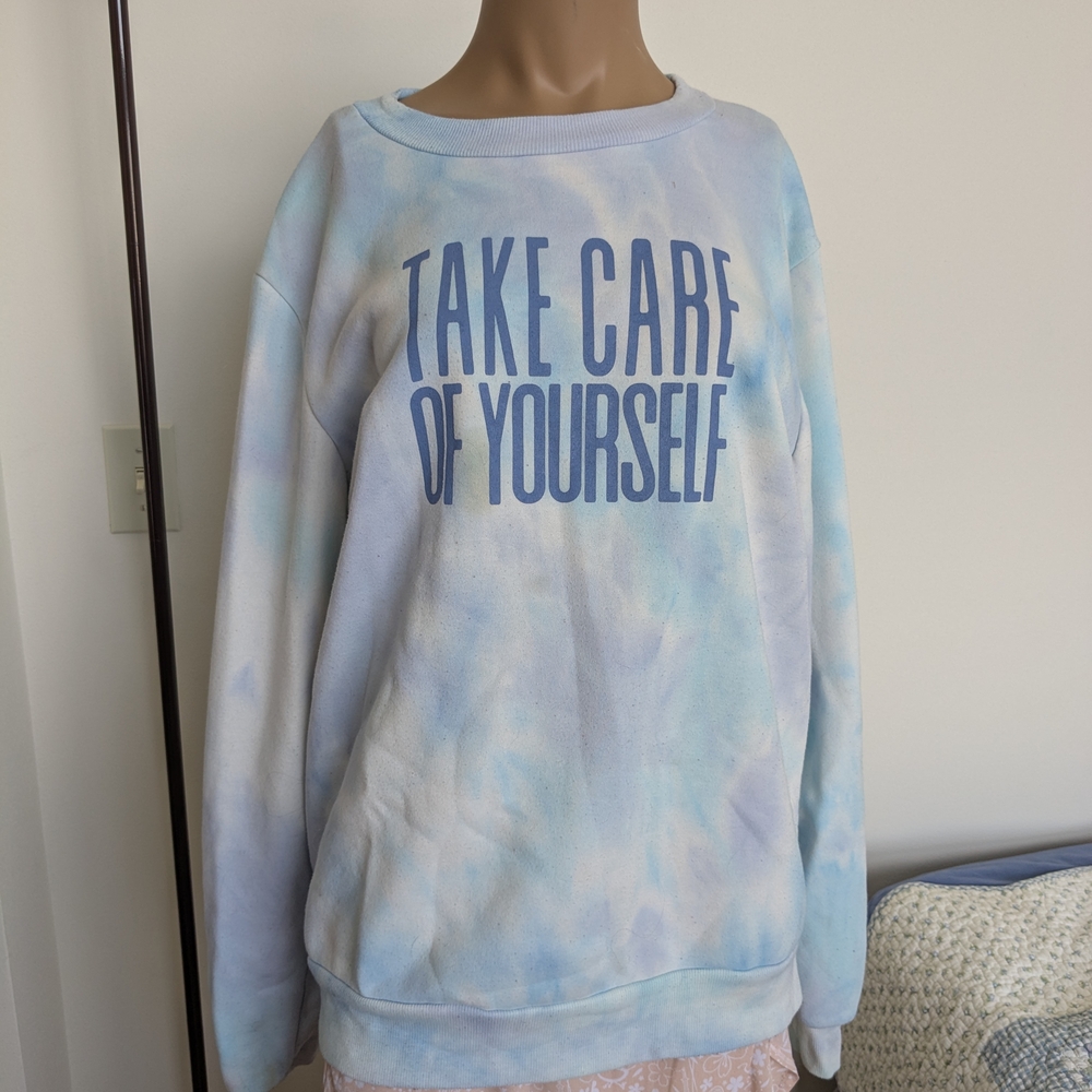 Blue Tie-Dye Sweatshirt